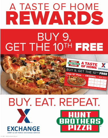 AAFES Repeat Rewards Paper Sign (8365)