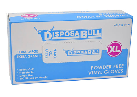 Vinyl Powder Free Gloves (100/box) - EXTRA LARGE (6660)